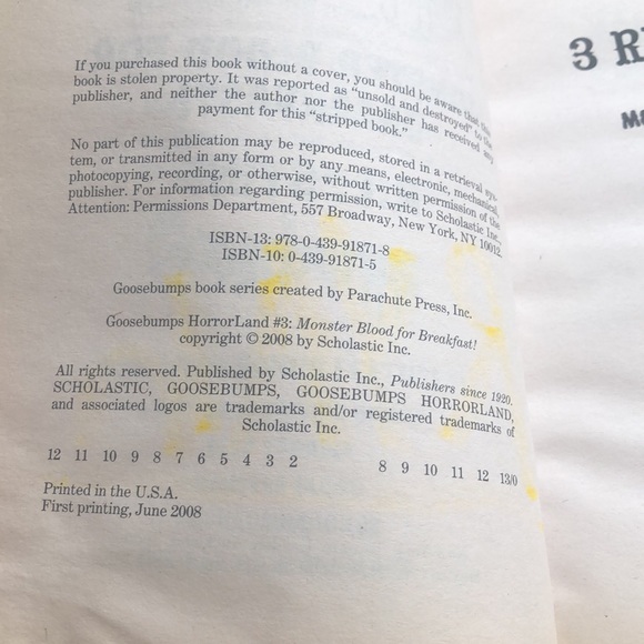 Goosebumps HorrorLand #3: Monster Blood for Breakfast! Paperback by R. L. Stine - Picture 6 of 7